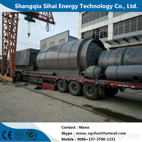 Truck tire circulation machine to fuel oil